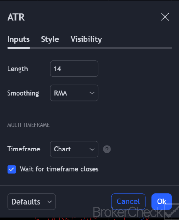 Average True Range (ATR) Setup