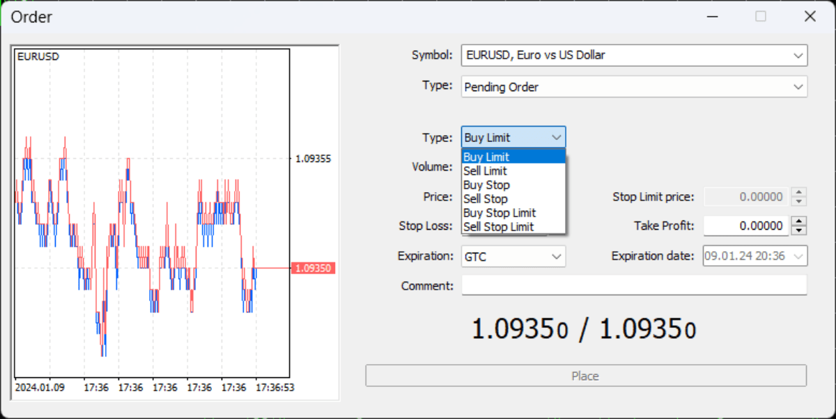 MetaTrader 5 Order types e1704906485959